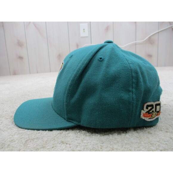Anaheim Mighty Ducks Hat Cap Strap Back Green Mitchell & Ness NHL Hockey Mens - Picture 5 of 14